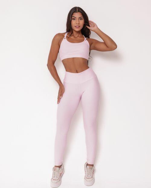 Conjunto Calça Legging Básica Light + Top Lu