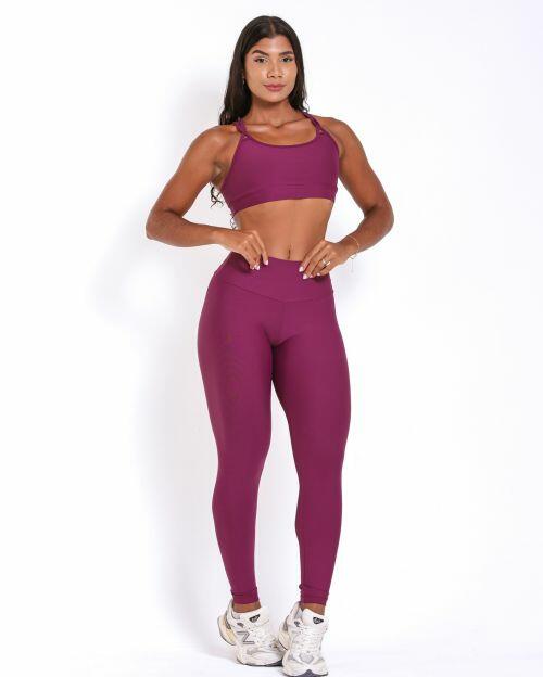 Conjunto Calça Legging Básica Light + Top Lu