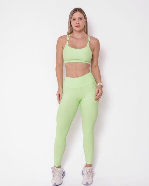 Conjunto Calça Legging Básica Light + Top Lu
