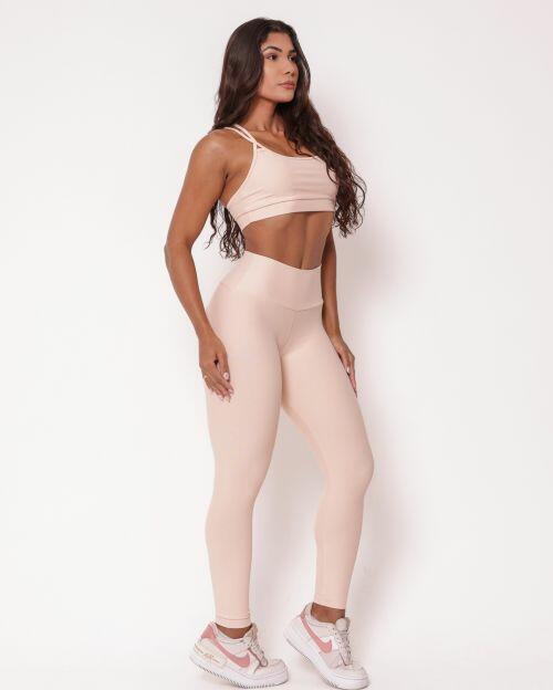 Conjunto Calça Legging Básica Light + Top Lu