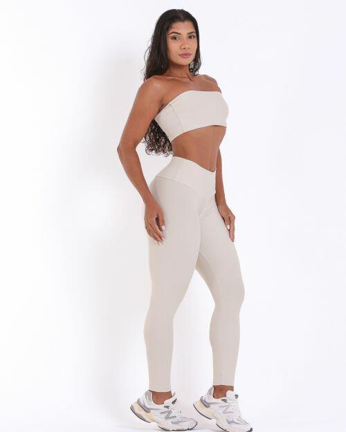 Conjunto Calça Legging Básica Light + Top Faixa