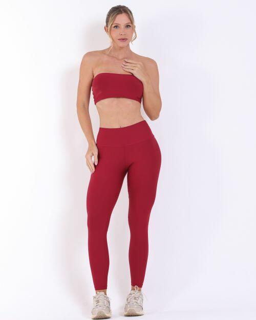 Conjunto Calça Legging Básica Light + Top Faixa