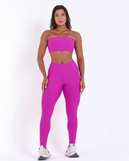Conjunto Calça Legging Básica Light + Top Faixa