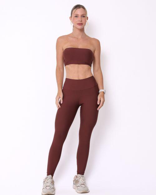 Conjunto Calça Legging Básica Light + Top Faixa