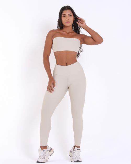 Conjunto Calça Legging Básica Light + Top Faixa