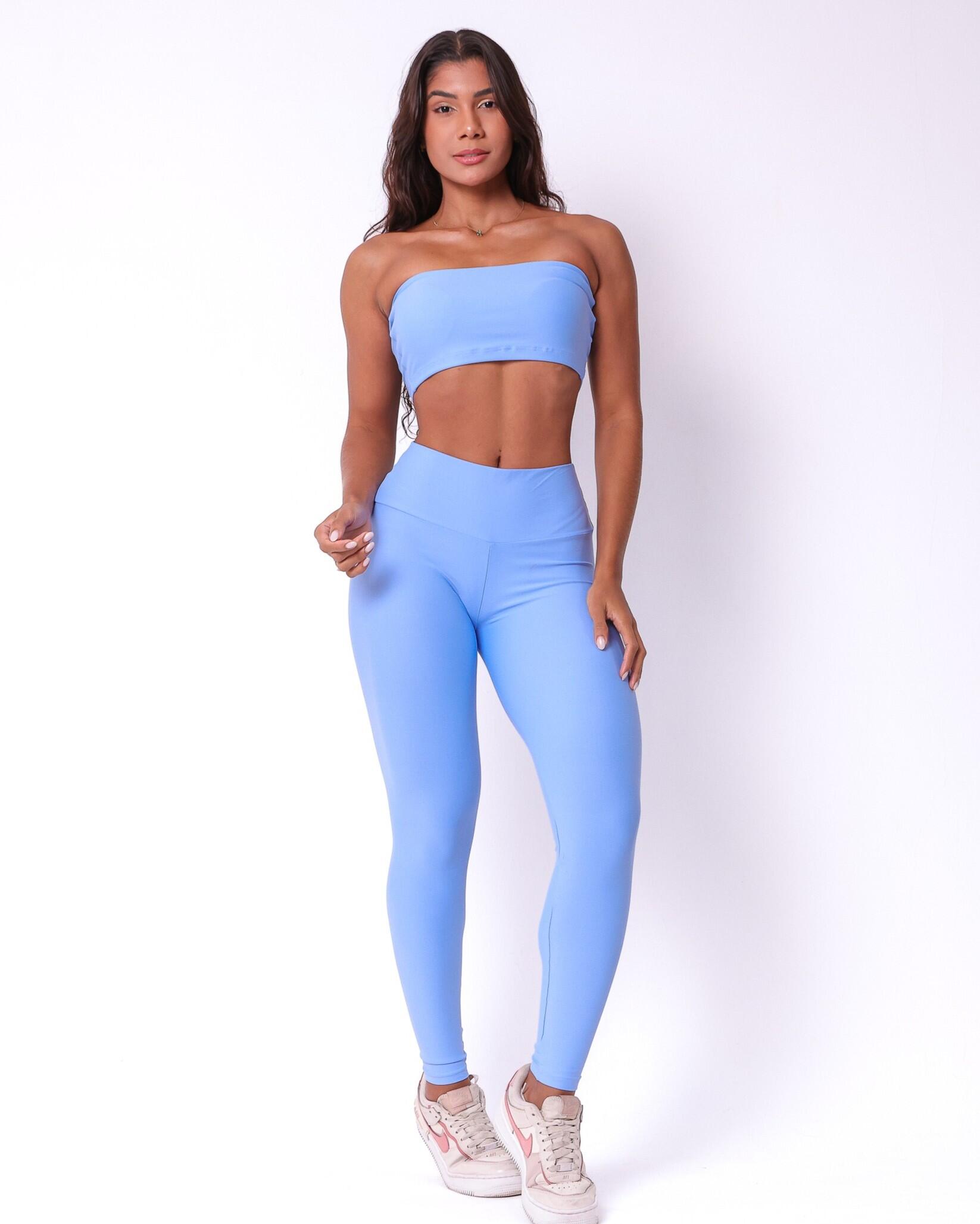 Conjunto Calça Legging Básica Light + Top Faixa