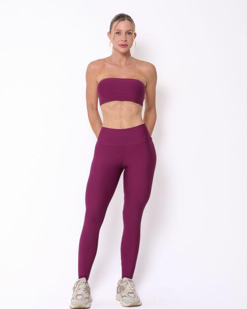 Conjunto Calça Legging Básica Light + Top Faixa