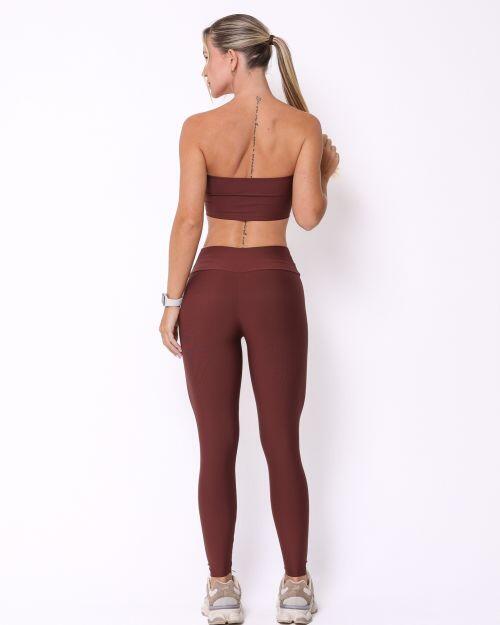Conjunto Calça Legging Básica Light + Top Faixa