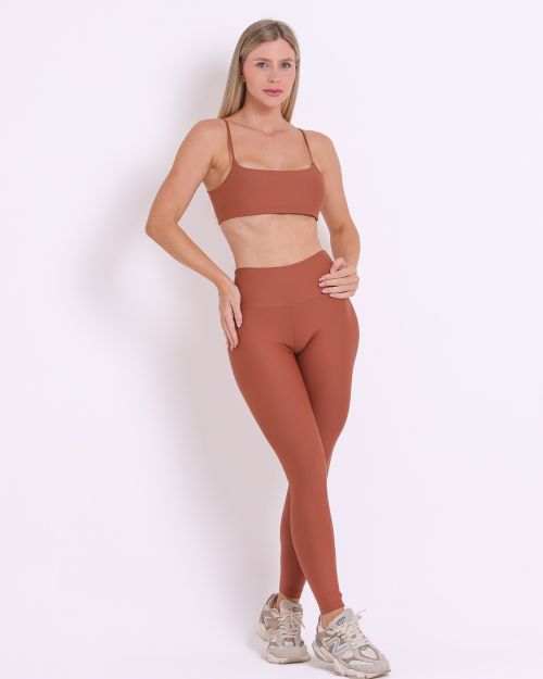 Conjunto Calça Legging Básica Light + Top Ju