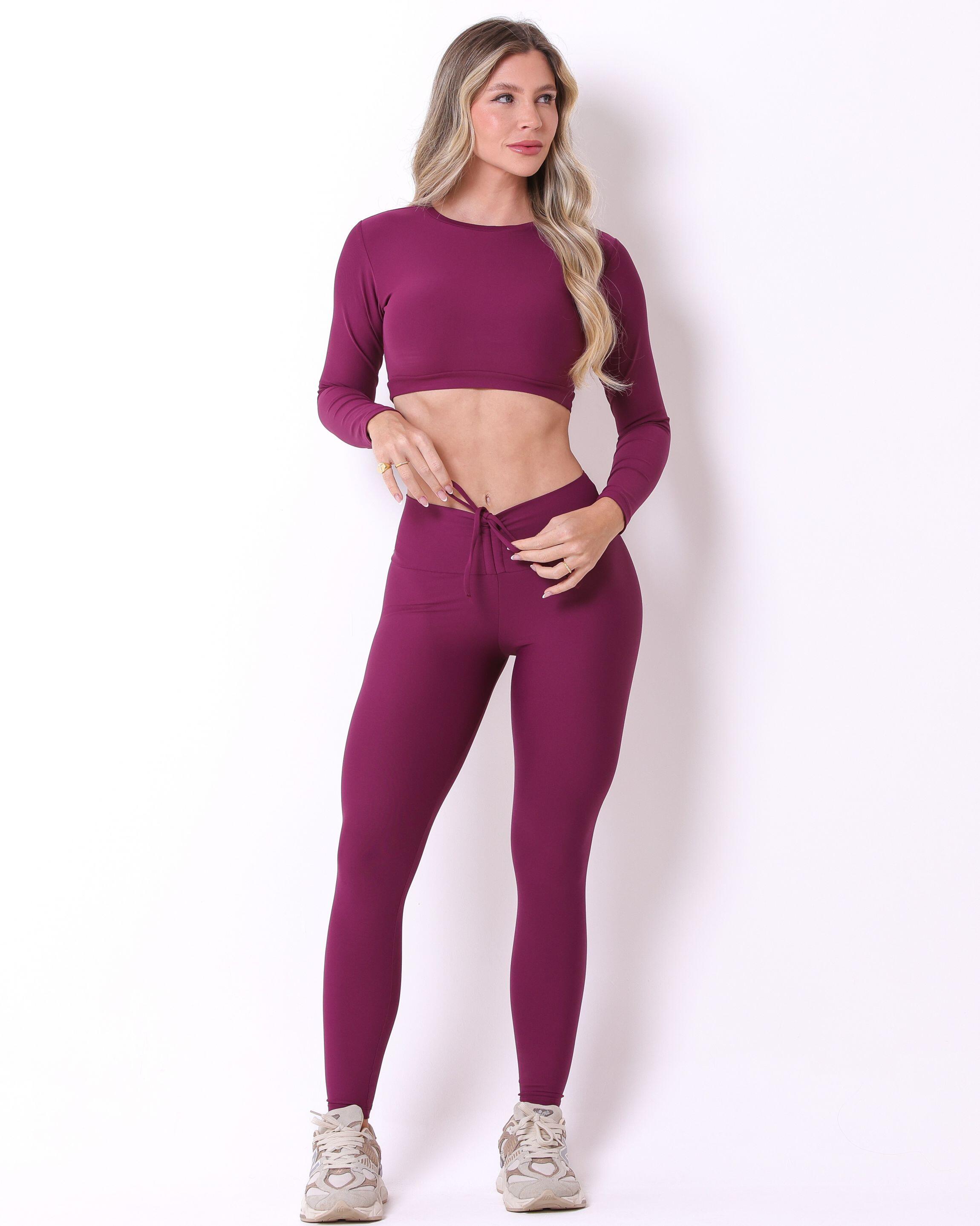 Conjunto Calça Legging Empina Light + Top Maria