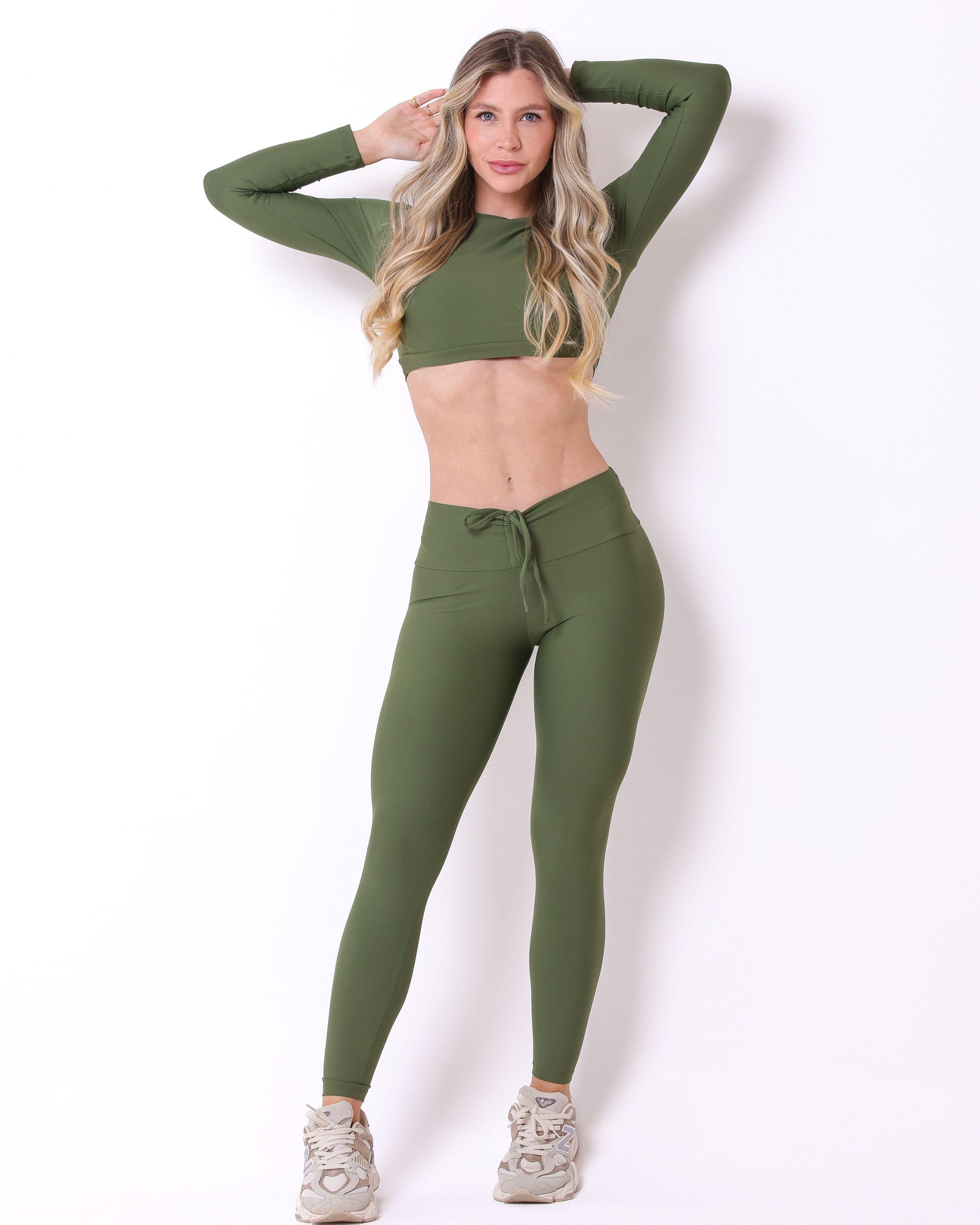 Conjunto Calça Legging Empina Light + Top Maria
