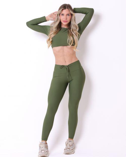 Conjunto Calça Legging Empina Light + Top Maria