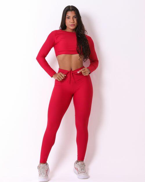 Conjunto Calça Legging Empina Light + Top Maria