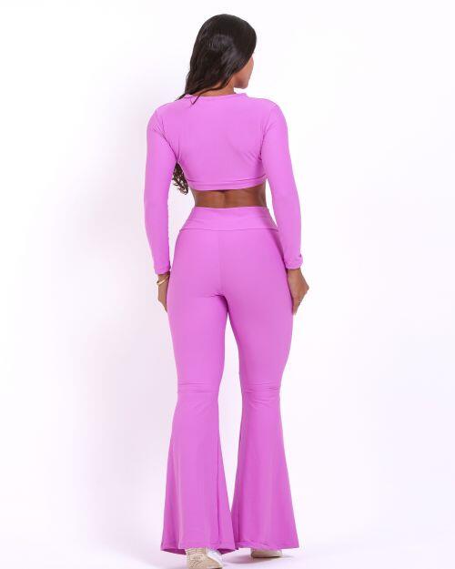 Conjunto Calça Flare Light + Top Maria