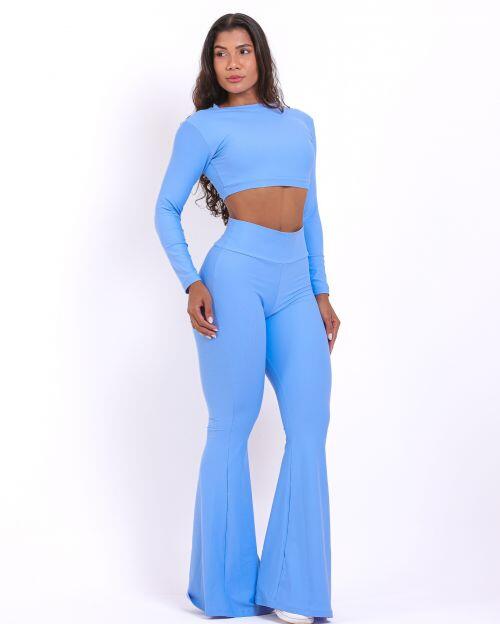 Conjunto Calça Flare Light + Top Maria