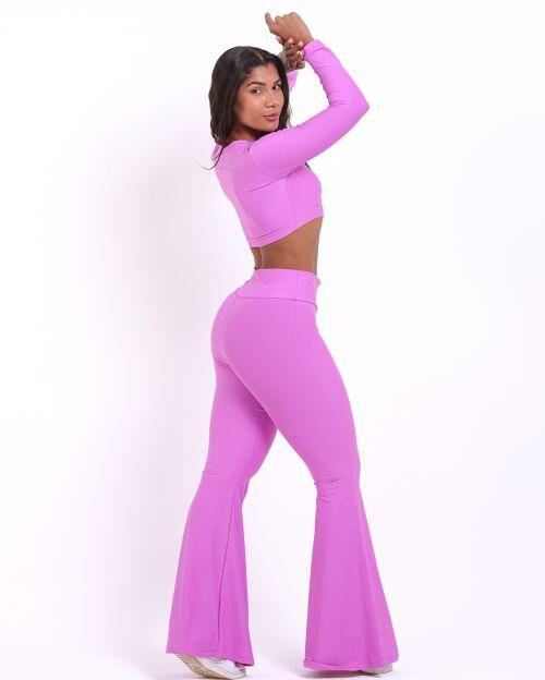 Conjunto Calça Flare Light + Top Maria