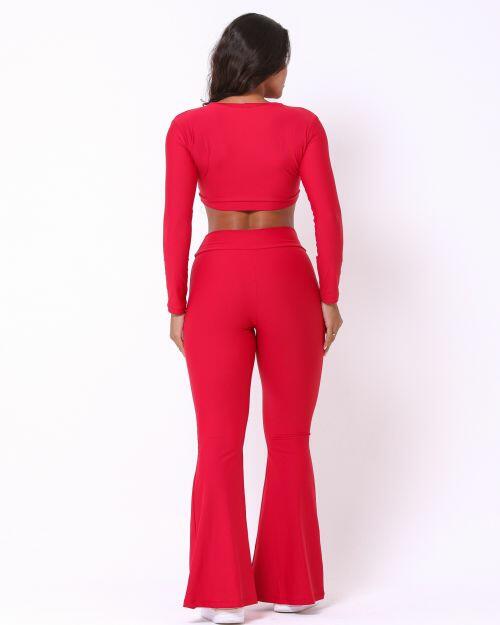 Conjunto Calça Flare Light + Top Maria