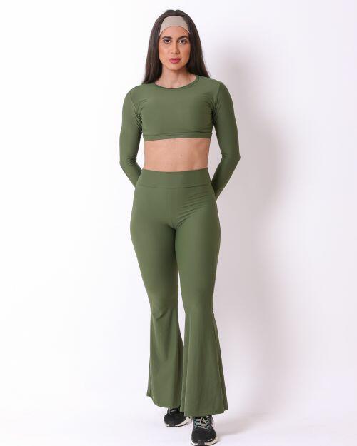 Conjunto Calça Flare Light + Top Maria