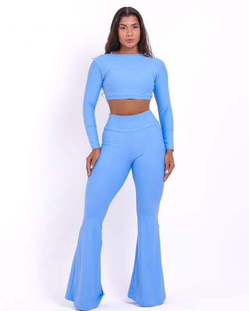 Conjunto Calça Flare Light + Top Maria