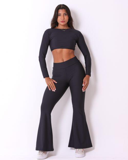 Conjunto Calça Flare Light + Top Maria