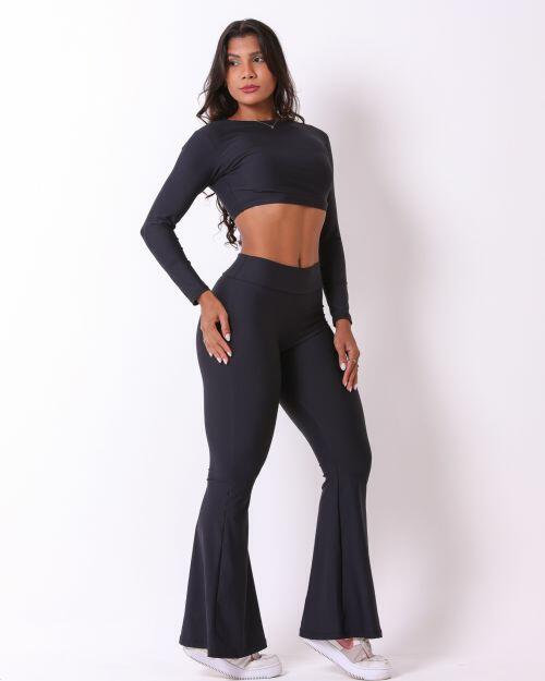 Conjunto Calça Flare Light + Top Maria
