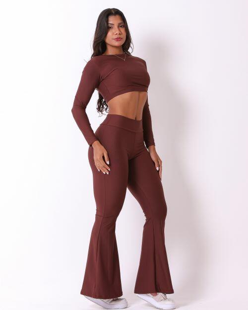 Conjunto Calça Flare Light + Top Maria