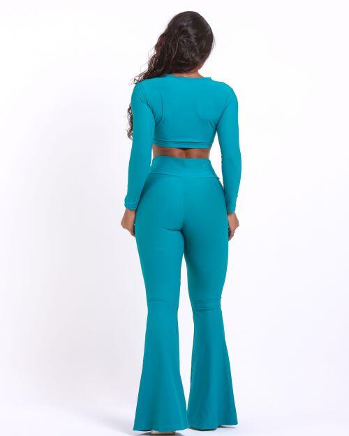 Conjunto Calça Flare Light + Top Maria