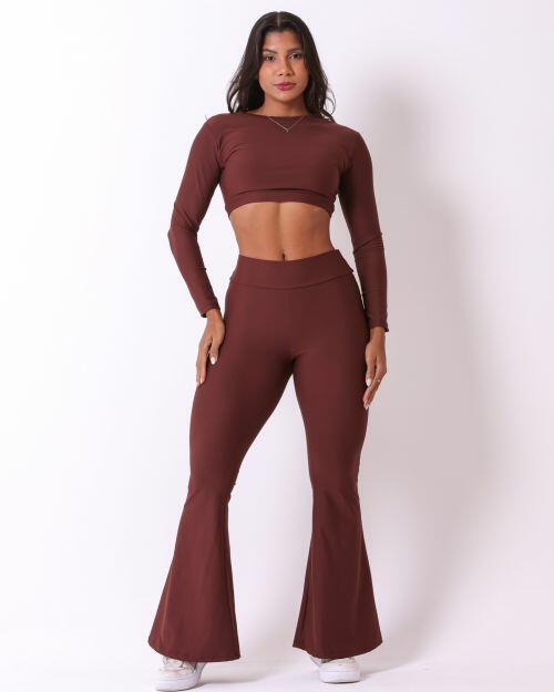 Conjunto Calça Flare Light + Top Maria