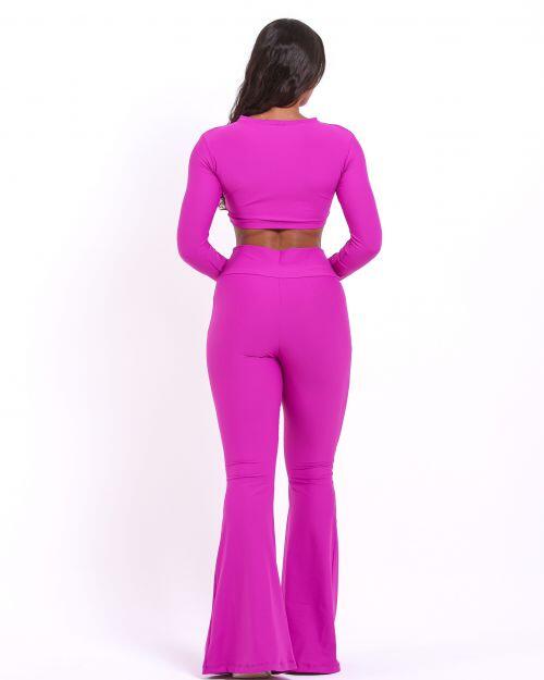 Conjunto Calça Flare Light + Top Maria