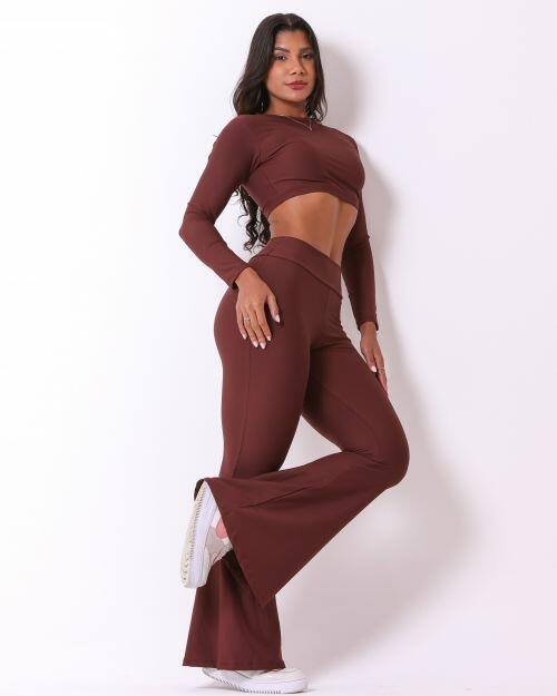 Conjunto Calça Flare Light + Top Maria