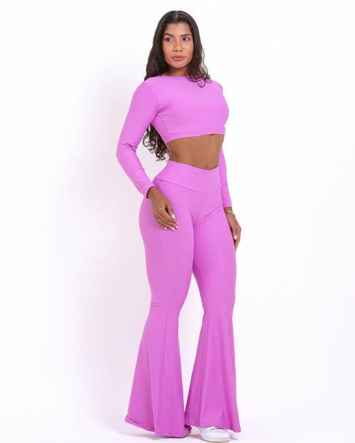 Conjunto Calça Flare Light + Top Maria