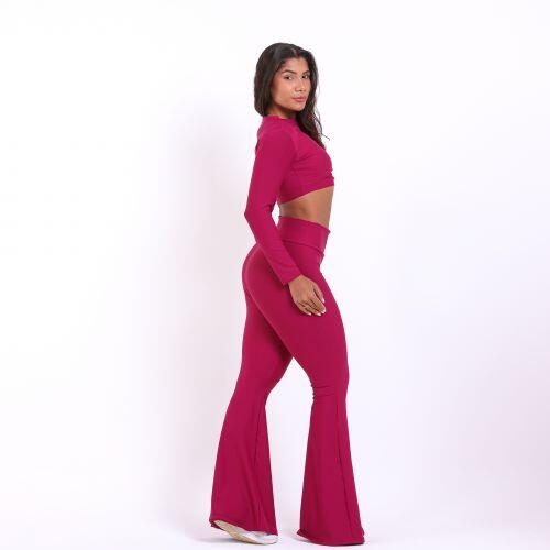 Conjunto Calça Flare Light + Top Maria