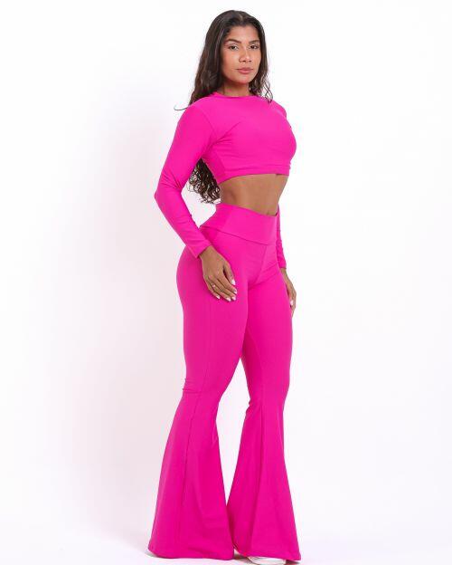 Conjunto Calça Flare Light + Top Maria