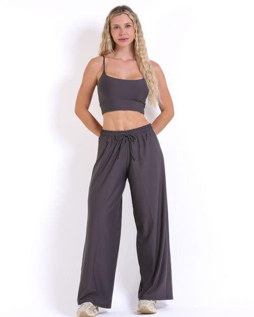 Conjunto Calça Pantalona Wide + Top Regatinha