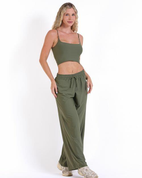 Conjunto Calça Pantalona Wide + Top Regatinha