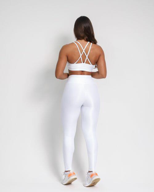 Conjunto Calça Legging Básica Compressão + Top Lu