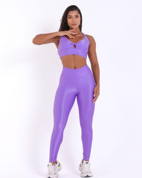Conjunto Calça Legging Básica Compressão + Top Karol