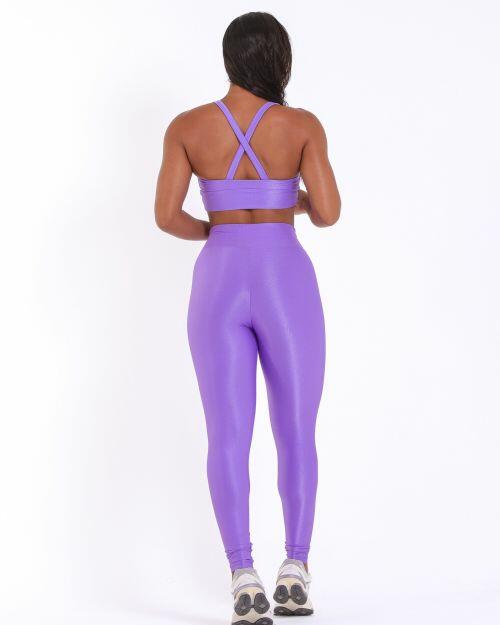 Conjunto Calça Legging Básica Compressão + Top Karol