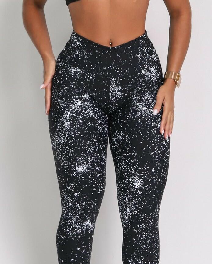 Calça Legging Básica Degradê Bolhas