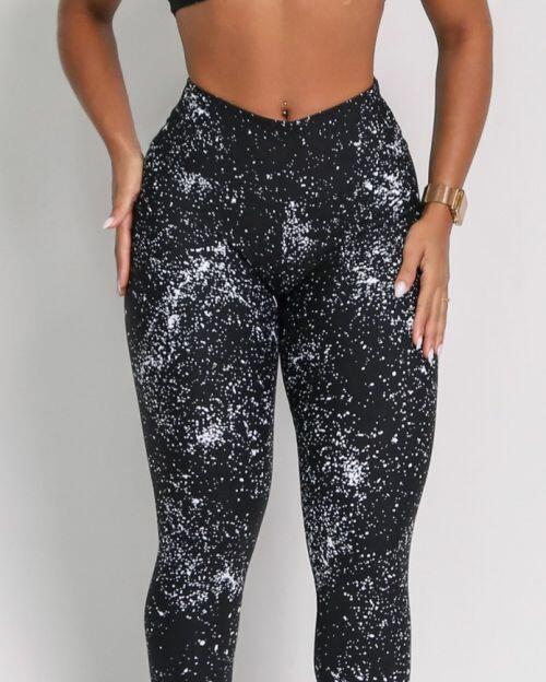 Calça Legging Básica Degradê Bolhas