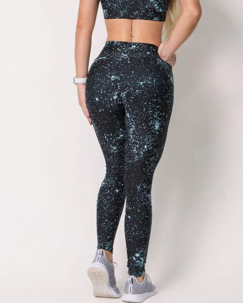 Calça Legging Básica Degradê Bolhas