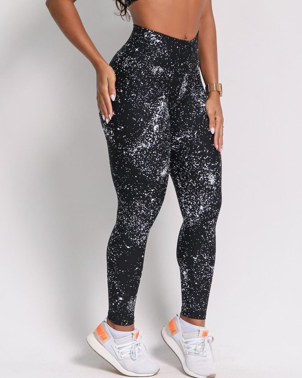 Calça Legging Básica Degradê Bolhas