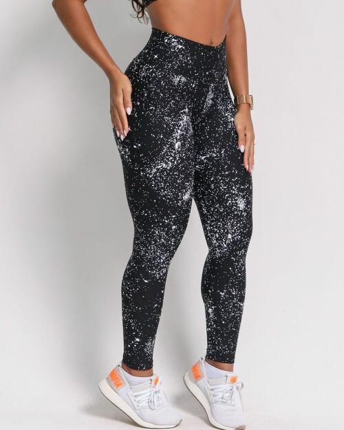 Calça Legging Básica Degradê Bolhas