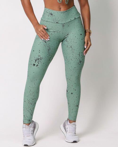 Calça Legging Básica Degradê Bolhas