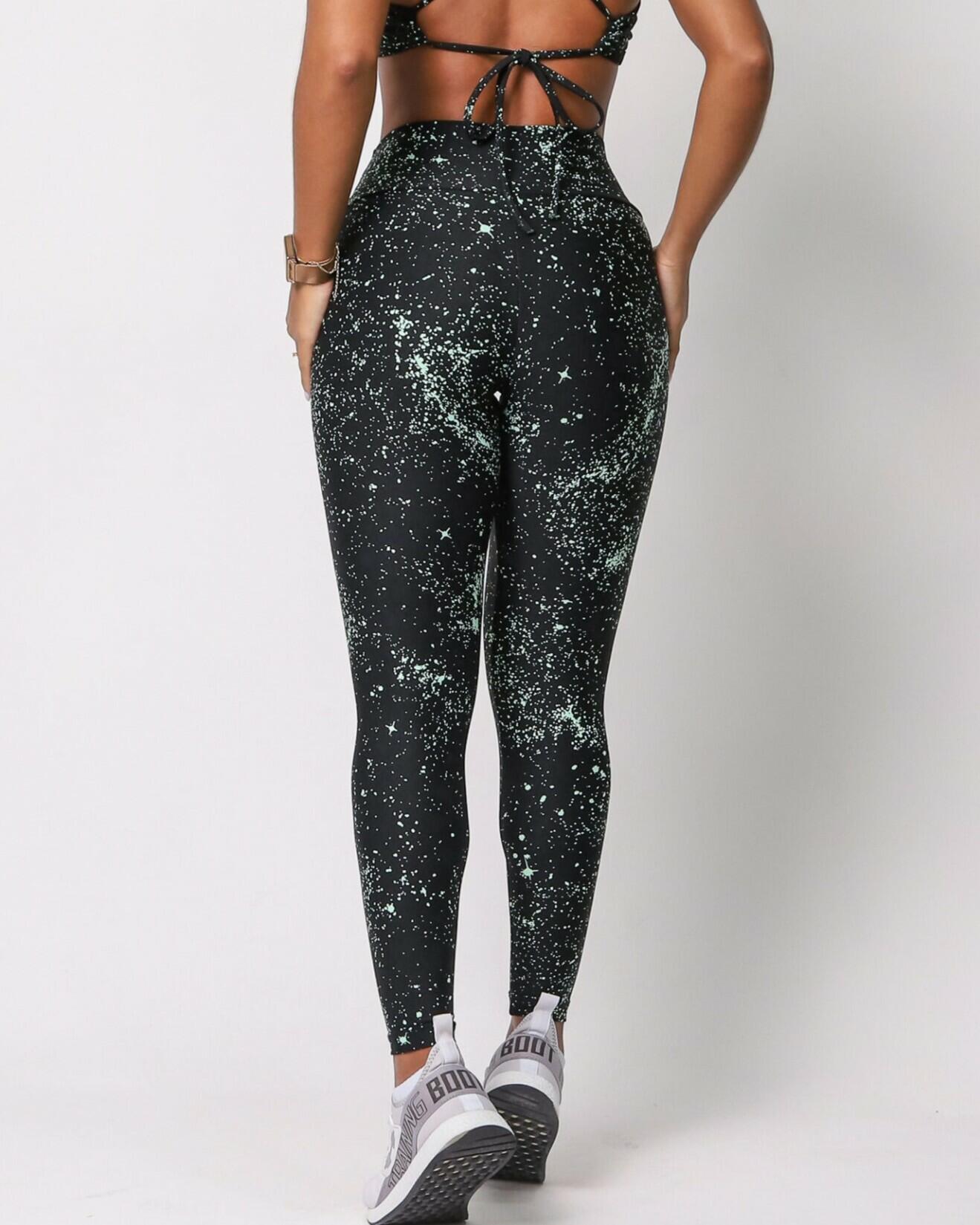 Calça Legging Básica Degradê Bolhas