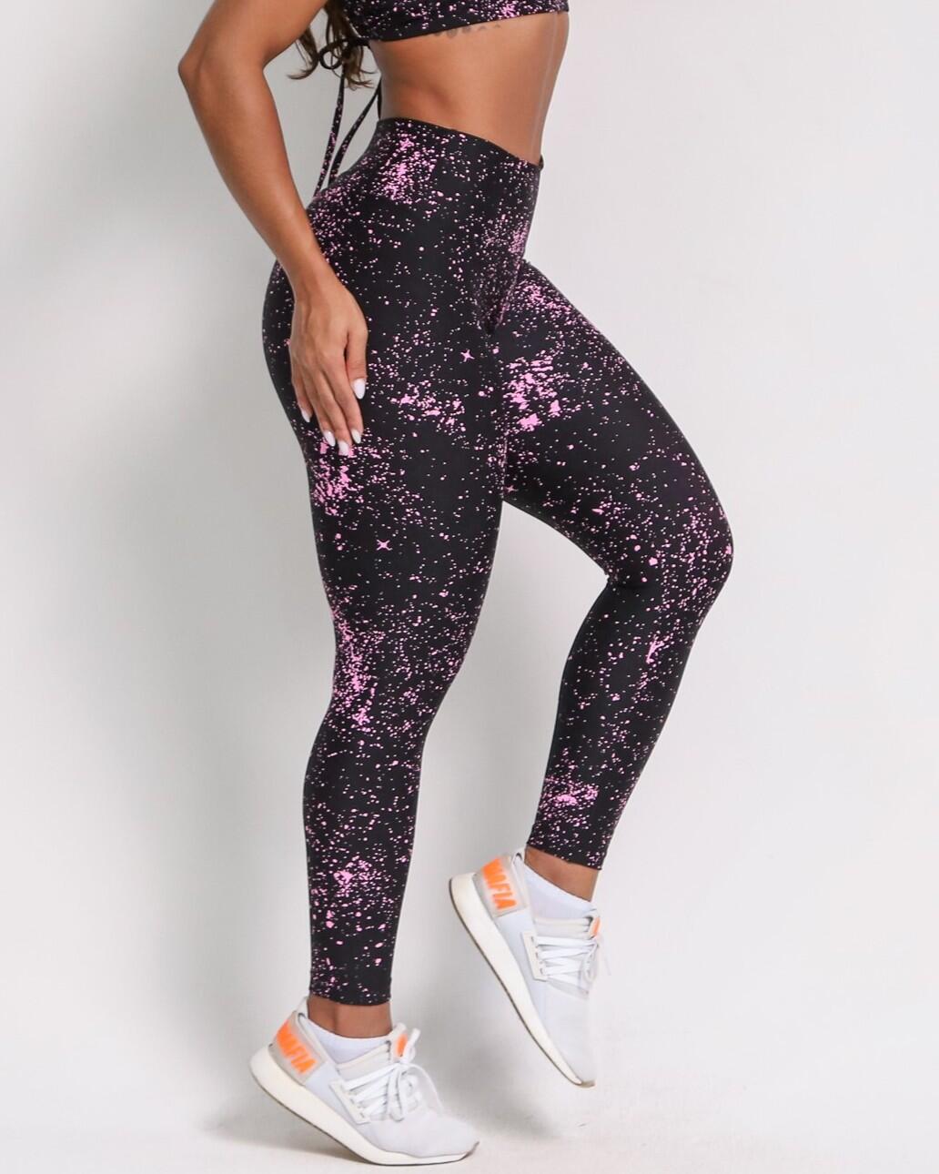 Calça Legging Básica Degradê Bolhas