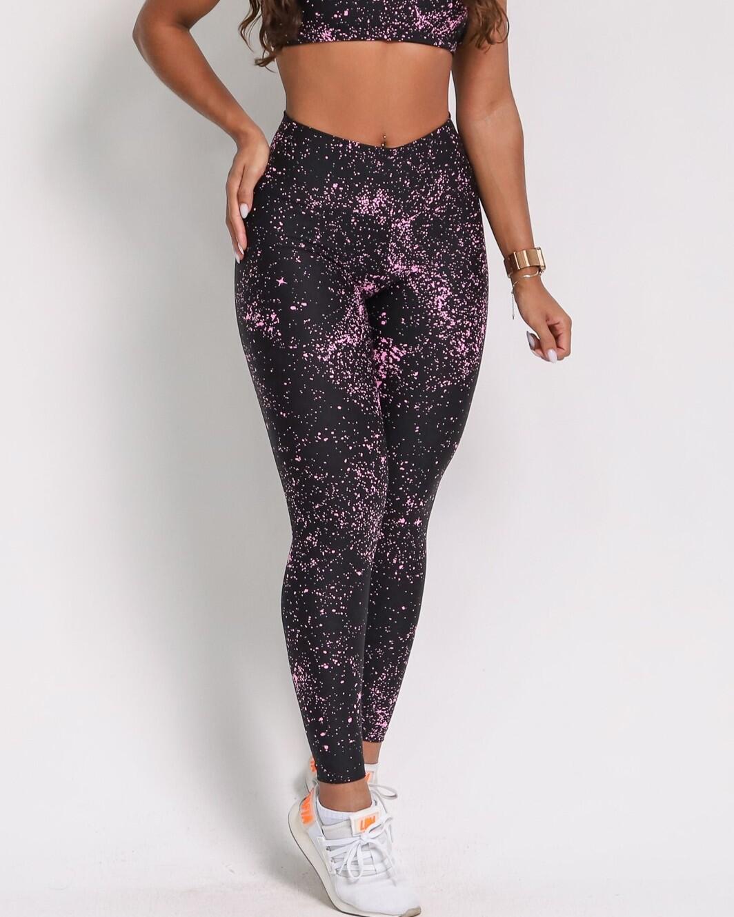 Calça Legging Básica Degradê Bolhas