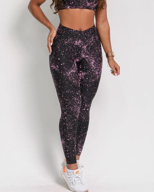 Calça Legging Básica Degradê Bolhas