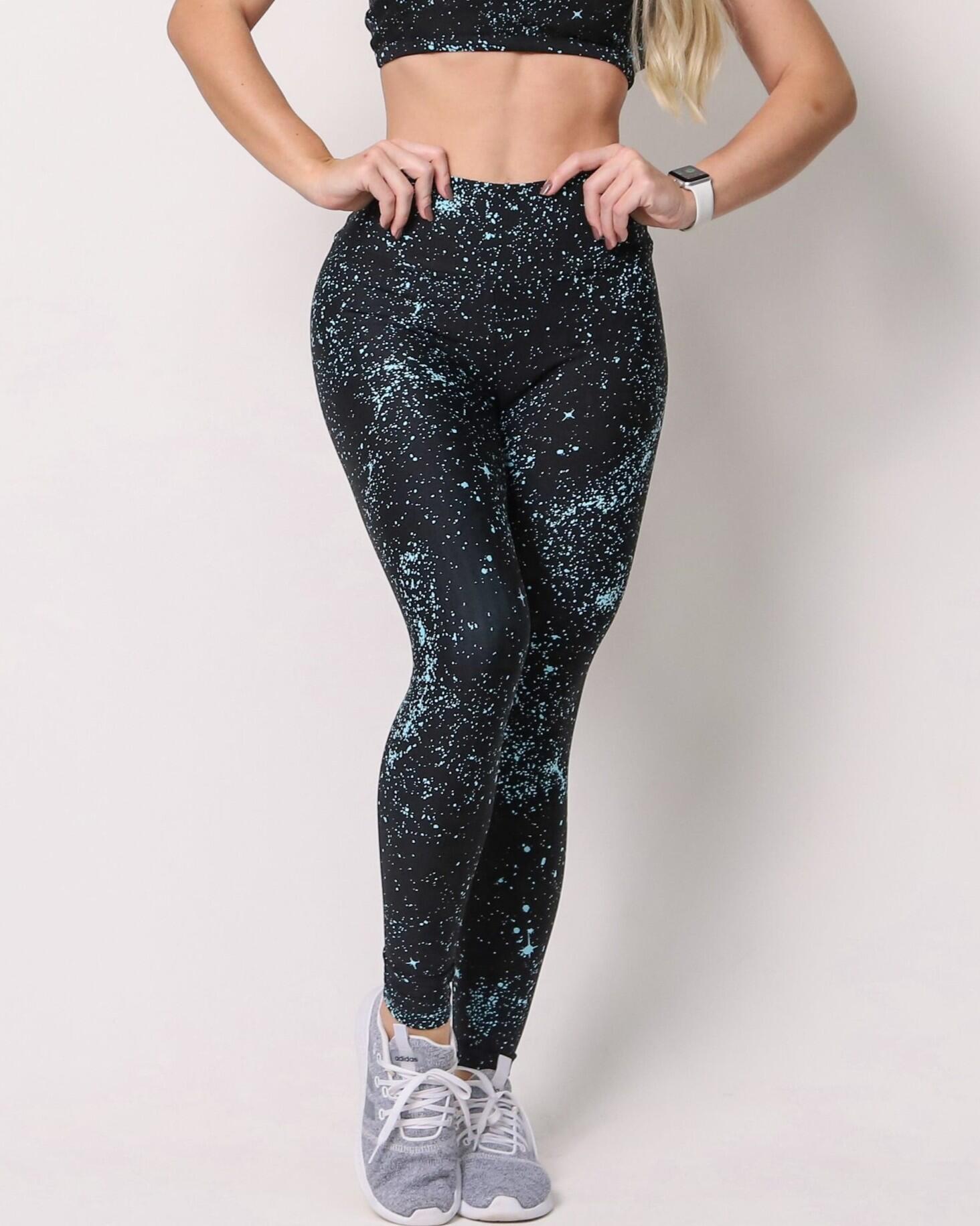 Calça Legging Básica Degradê Bolhas
