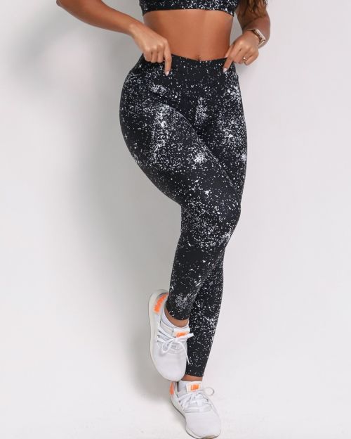 Calça Legging Básica Degradê Bolhas